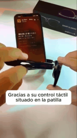 Lentes de sol Bluetooth, escucha música y contesta llamados con un toque.